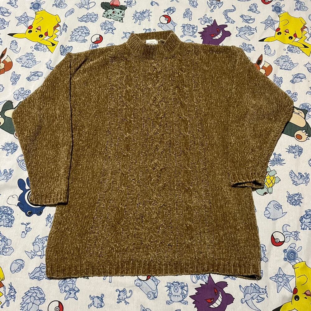 Vintage 90s JR Bentley Tan Acrylic Sweater